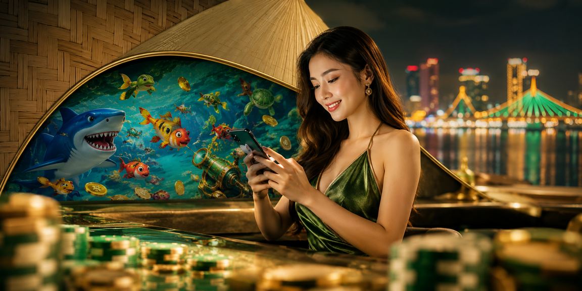 Người chơi VIP tại Đà Nẵng tham gia trò chơi bắn cá trên di động