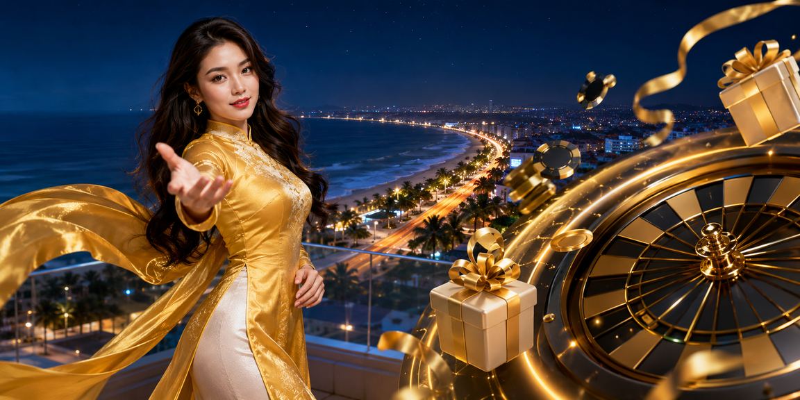 Người phụ nữ mặc áo dài tham gia trò chơi roulette tại Phan Thiết